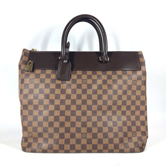 LOUIS VUITTON N41165 Damier Greenwich PM Duffle Bag Tote Bag Hand Bag - Picture 1 of 16